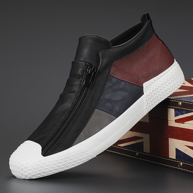 Men's Autumn Breathable Low-Cut Color-Block Sneakers